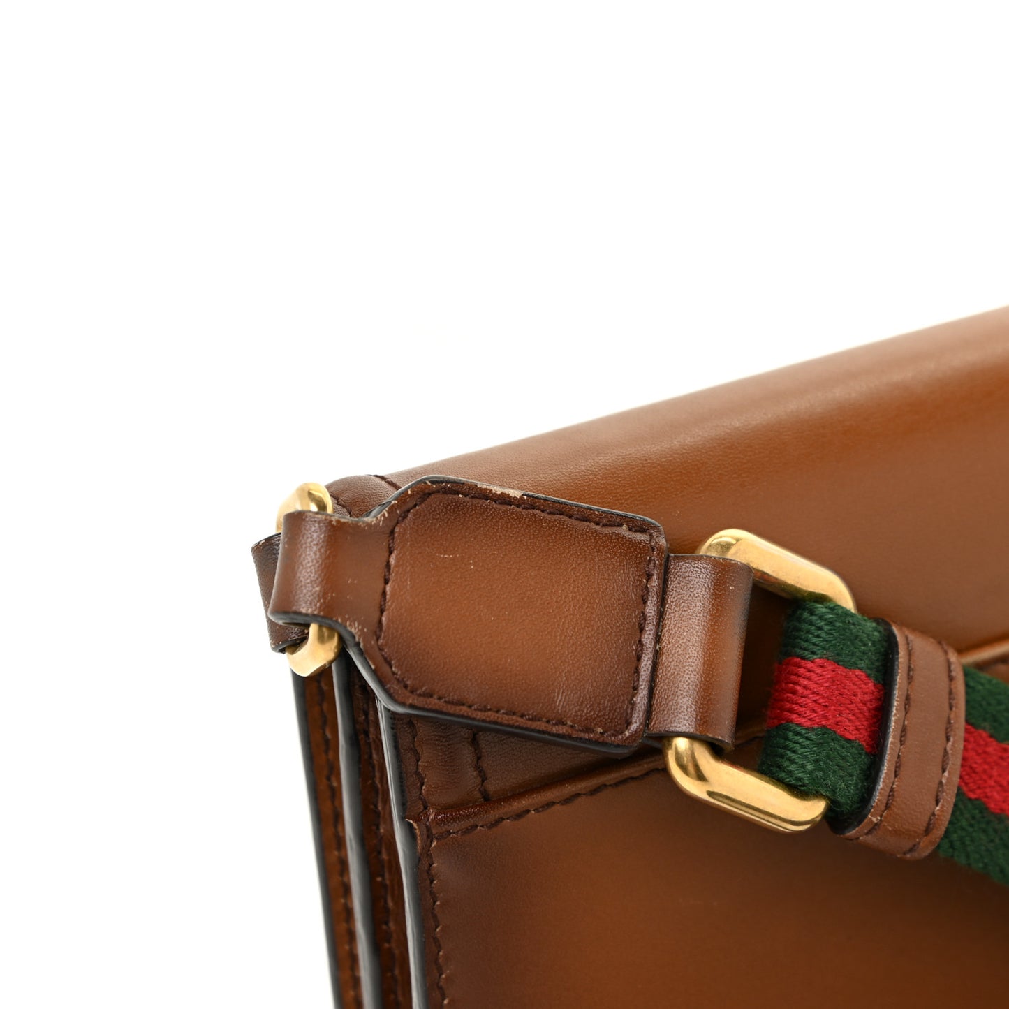 Calfskin Lady Web Convertible Wallet Cuir