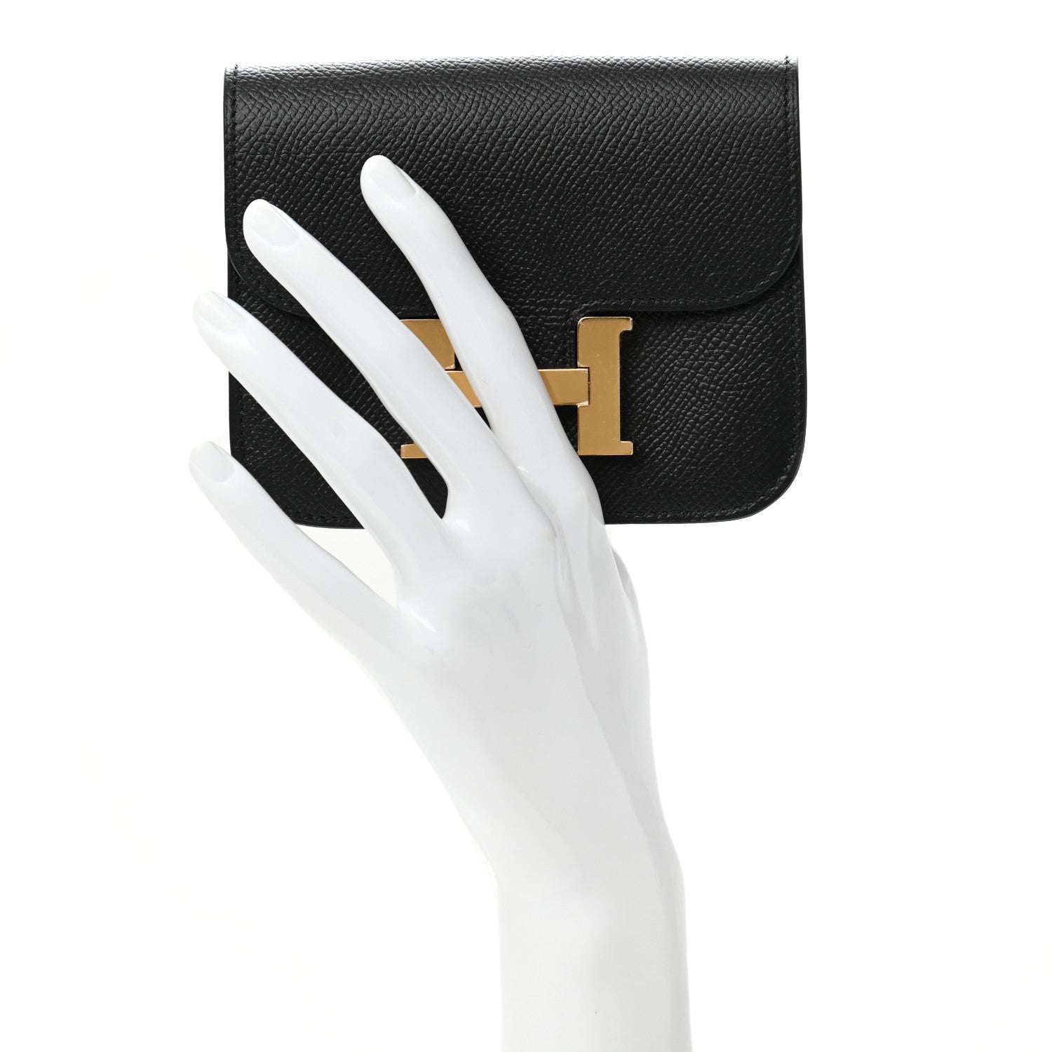 Hermes Epsom Constance Slim Wallet Black 2 of 7