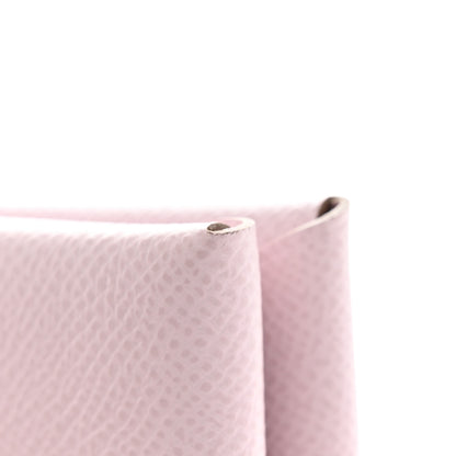 Hermes Epsom Calvi Duo Card Case Mauve Pale 8 of 8