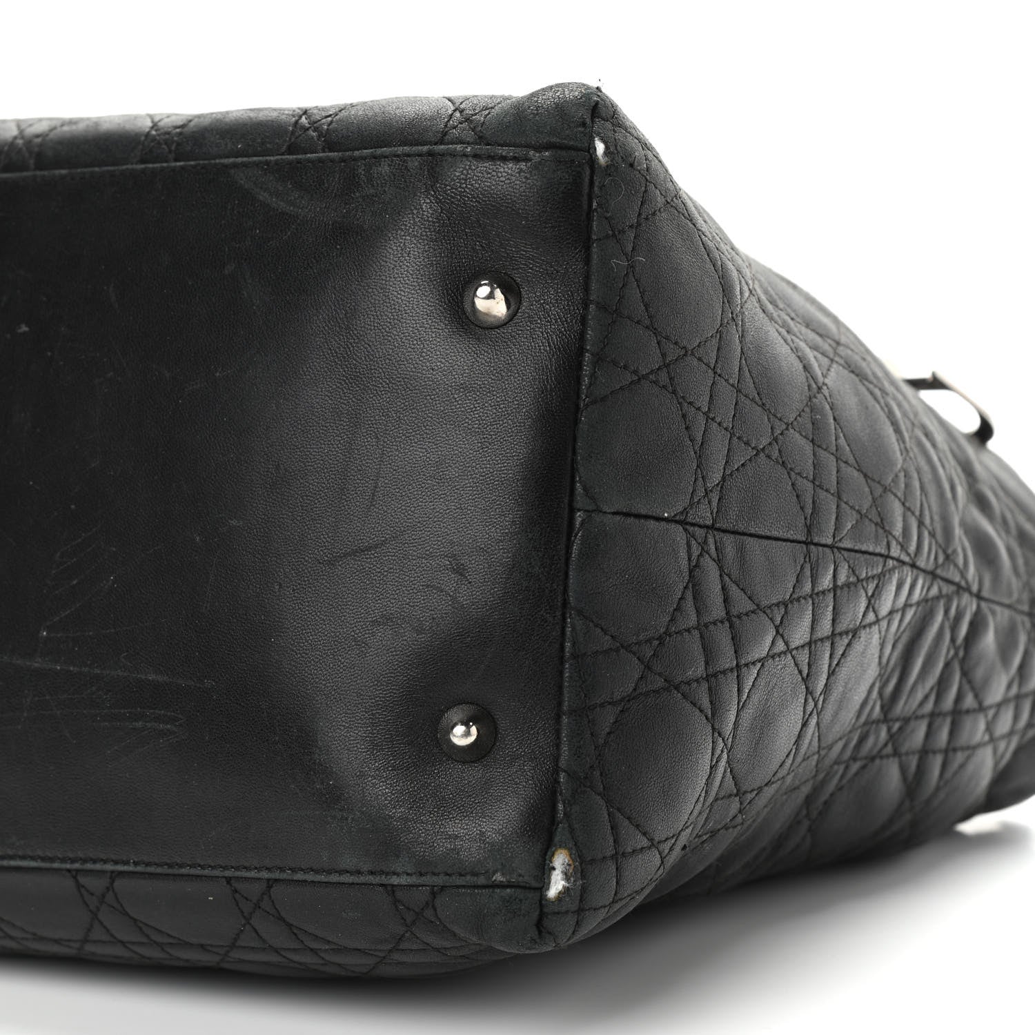 Christian Dior Lambskin Cannage Medium Soft Lady Dior Black 9 of 13