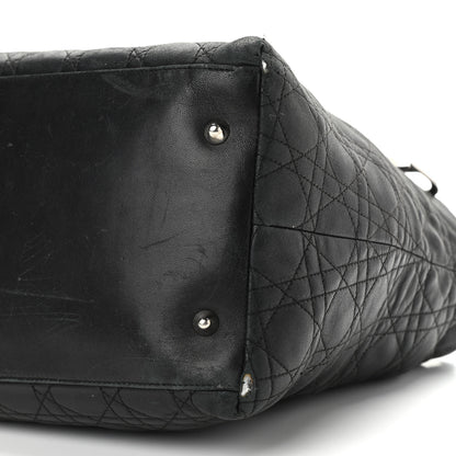 Christian Dior Lambskin Cannage Medium Soft Lady Dior Black 9 of 13