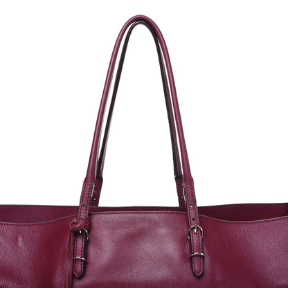 Balenciaga Veau Papier Classic Silver Hardware A4 Zip Around Tote Rouge Pourpre 29 of 38