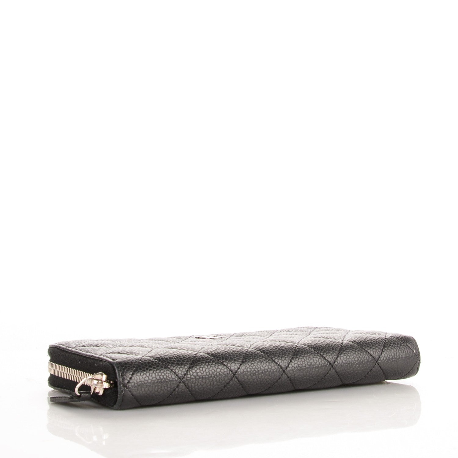Chanel Caviar Quilted Large Gusset Zip Around Wallet Black 4 of 8