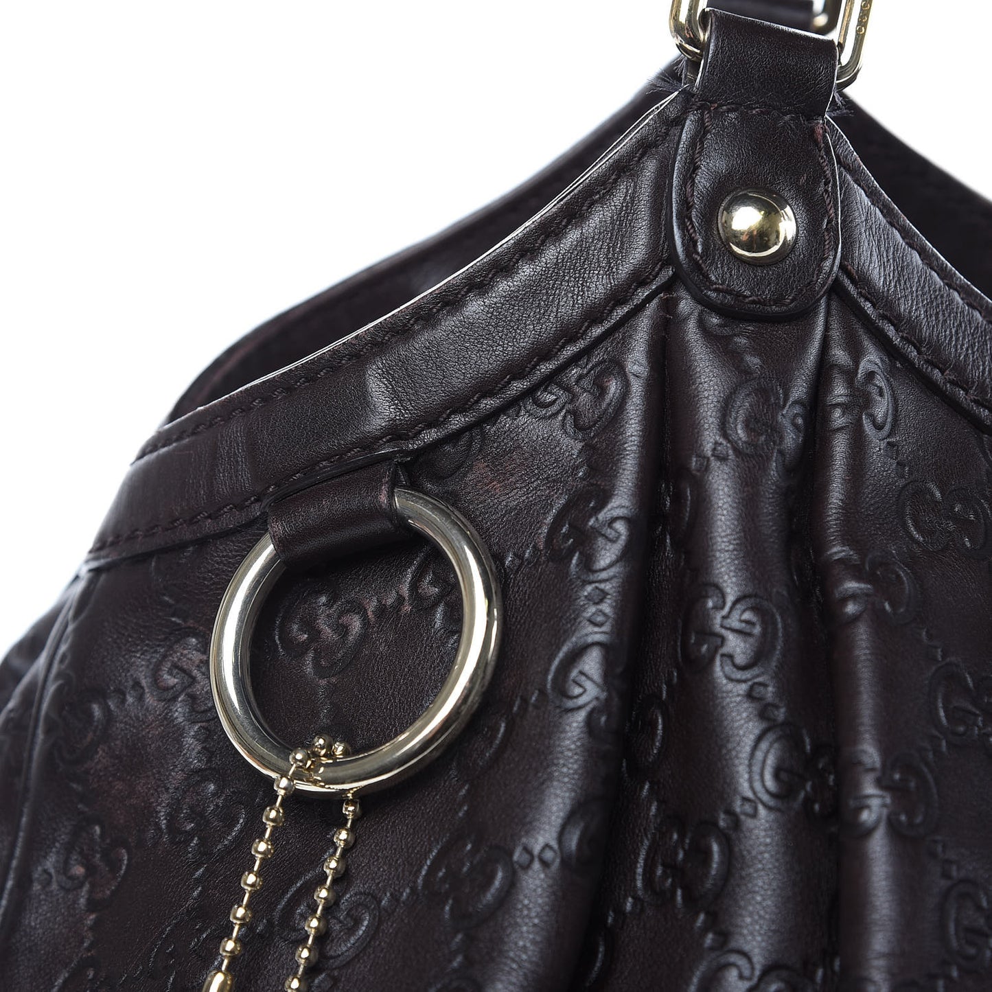 Guccissima Signature Large Sukey Tote Chocolate
