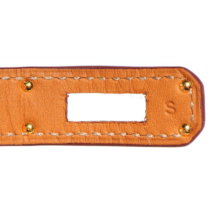 Hermes Epsom Kelly Double Tour Bracelet S Orange 6 of 8