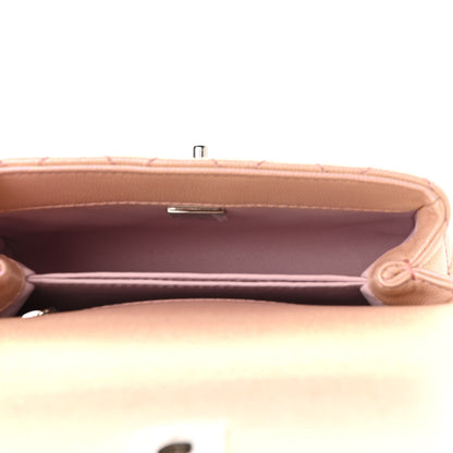 Chanel Iridescent Caviar Quilted Extra Mini Coco Handle Flap Light Pink 5 of 11