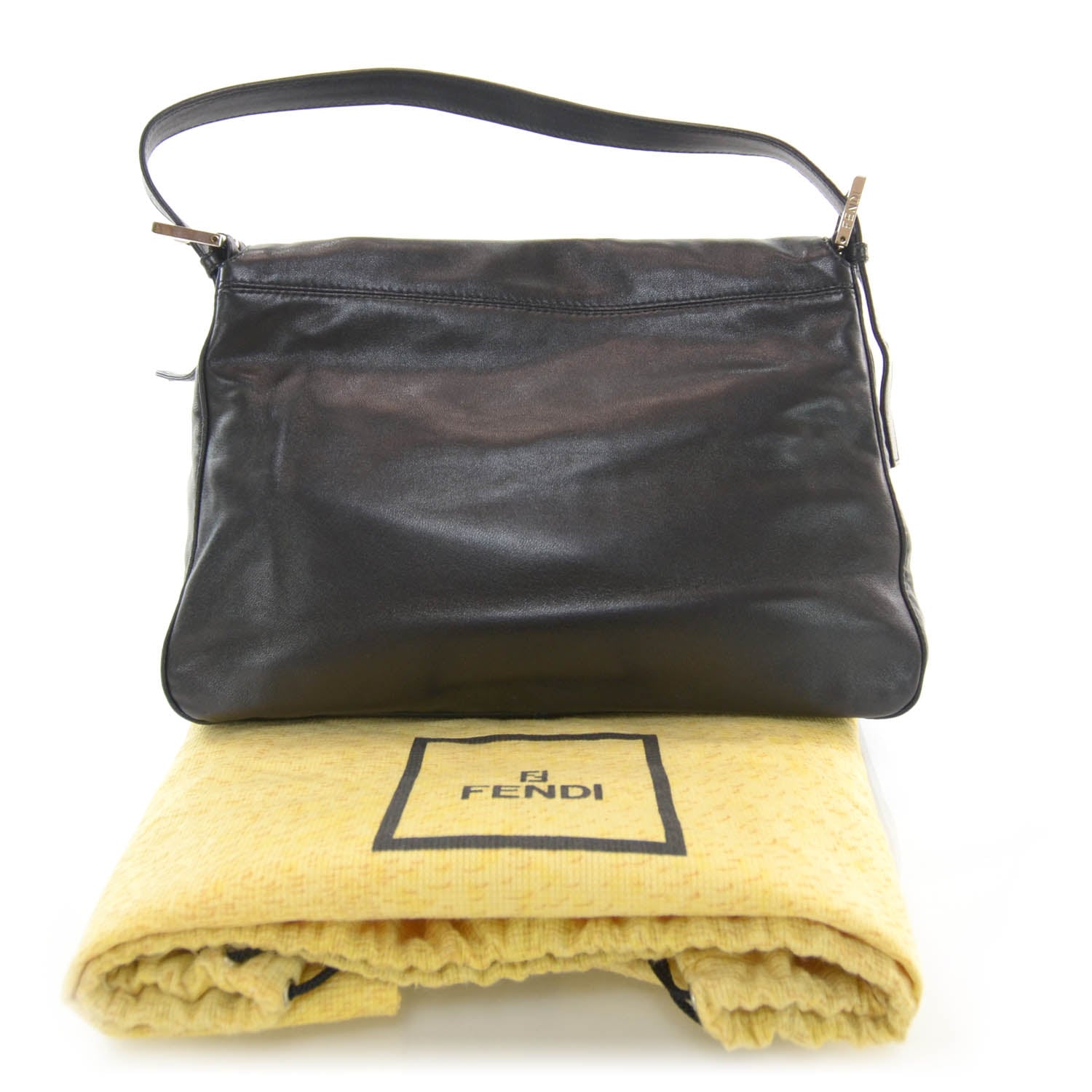 Fendi Leather Mama Baguette Black 3 of 7
