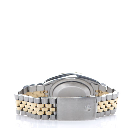 Rolex Stainless Steel 18K Yellow Gold Diamond 36mm Oyster Perpetual Datejust Watch Champagne 16233 3 of 4