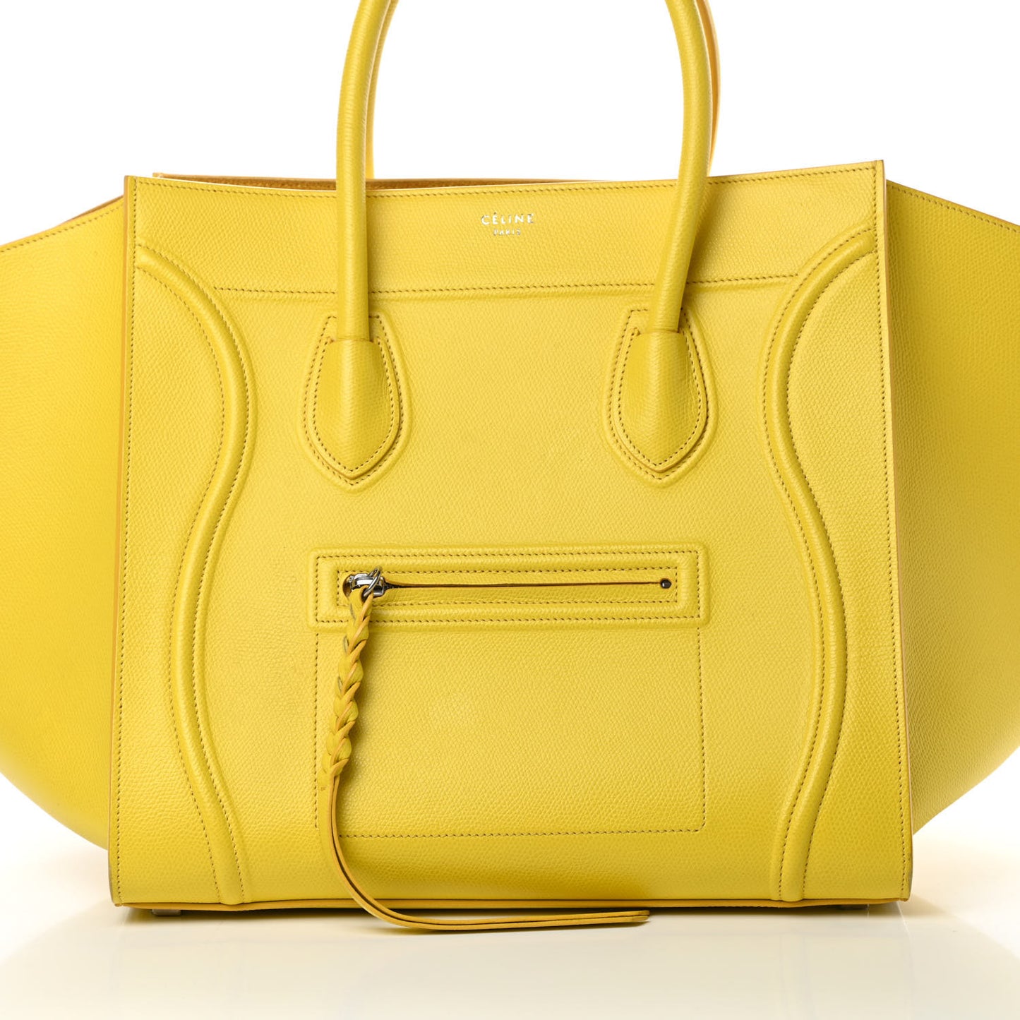 Grained Calfskin Medium Phantom Luggage Yellow