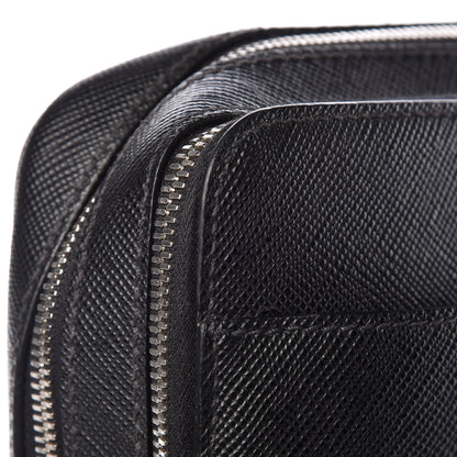 Prada Saffiano Cuir Briefcase Black 13 of 14