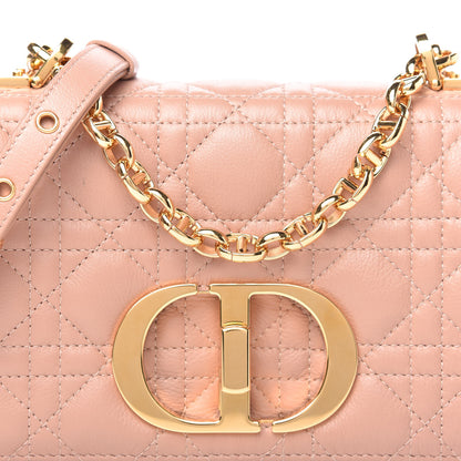 Christian Dior Calfskin Cannage Small Caro Bag Rose De Vents 10 of 10