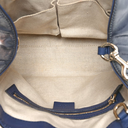 Gucci Patent Small Soho Shoulder Bag Uniform Blue 5 of 10