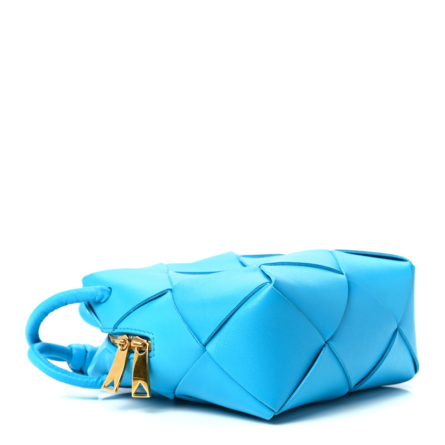 Lambskin Maxi Intrecciato Mini Cassette Camera Bag Pool