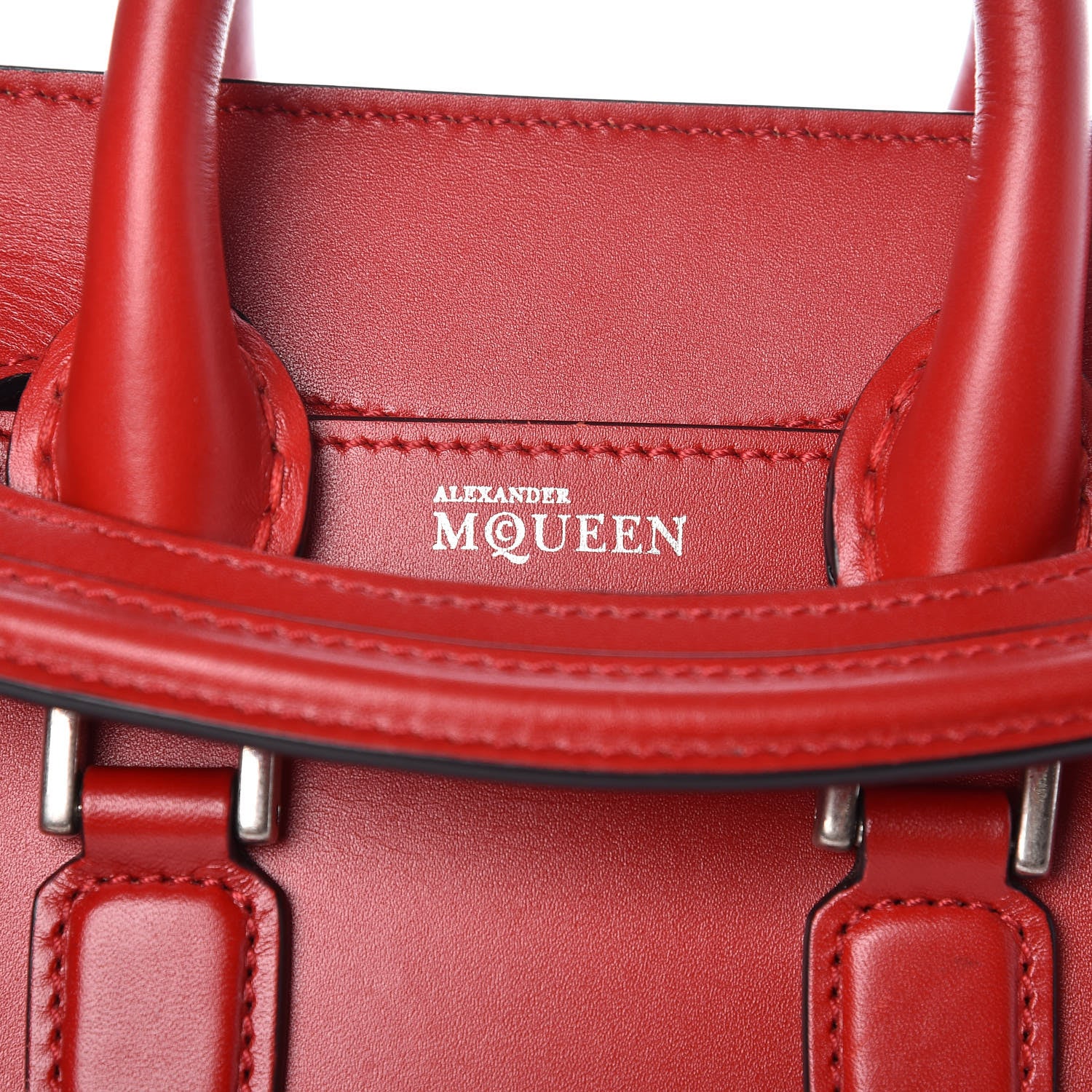Alexander McQueen Calfskin Mini Heroine Scarlet 8 of 10