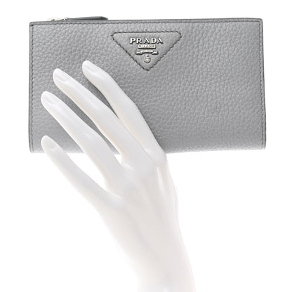 Prada Vitello Daino Wallet Fiordaliso 2 of 9