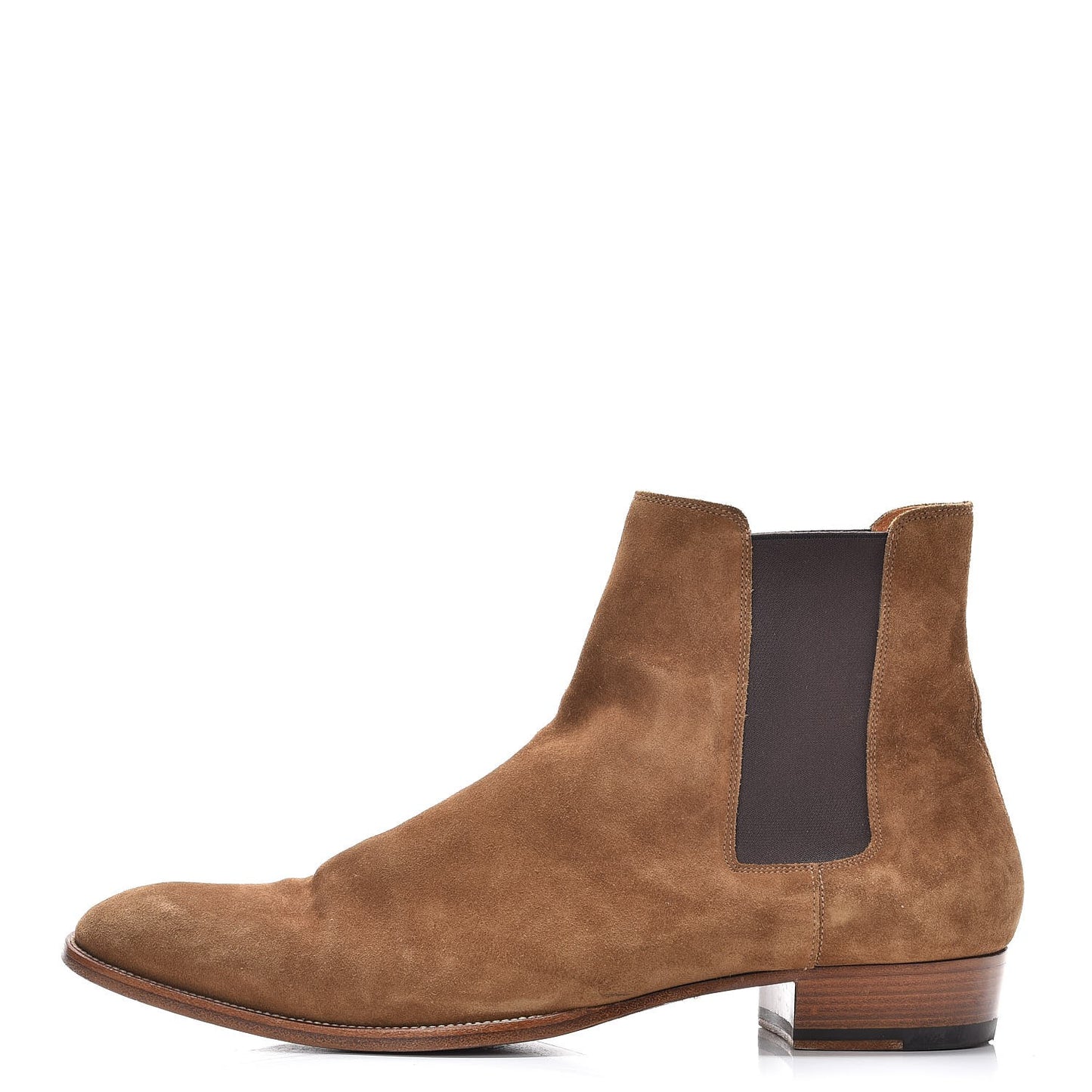 Mens Suede Wyatt Chelsea Boots 48 Brown