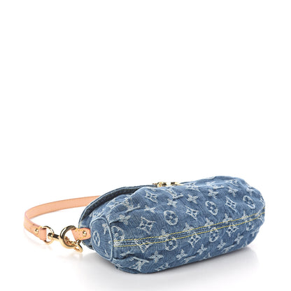 Louis Vuitton Monogram Denim Mini Pleaty Blue 4 of 8