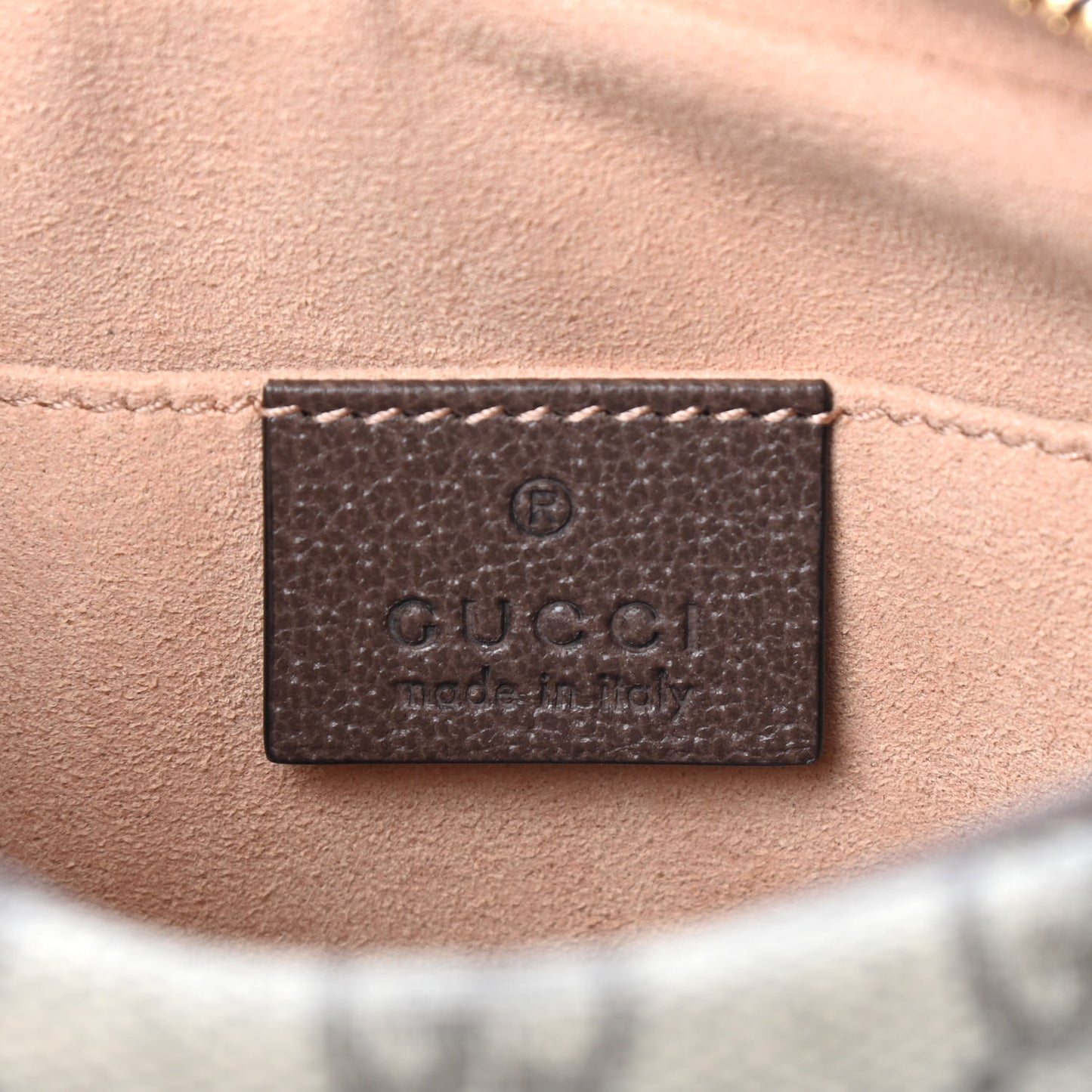 GG Supreme Monogram Web Mini Ophidia Shoulder Bag Brown