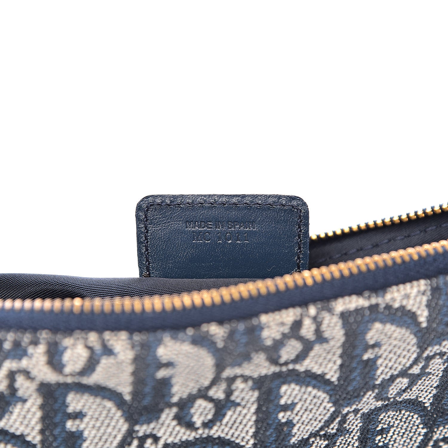 Christian Dior Monogram Mini Saddle Pochette Navy 7 of 10