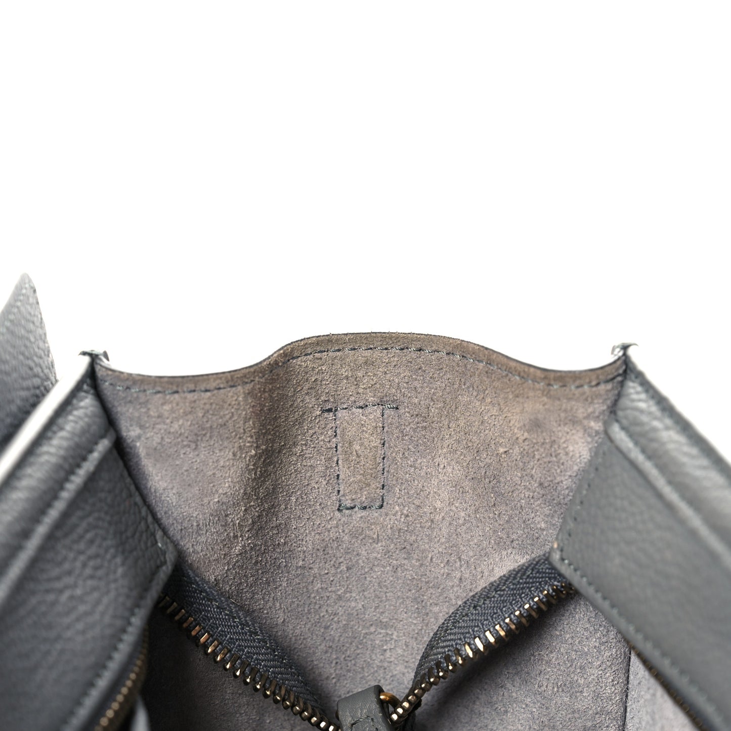 Drummed Calfskin Nano Luggage Kohl