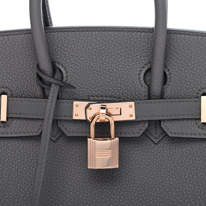 Hermes Togo Birkin 25 Etain 10 of 10