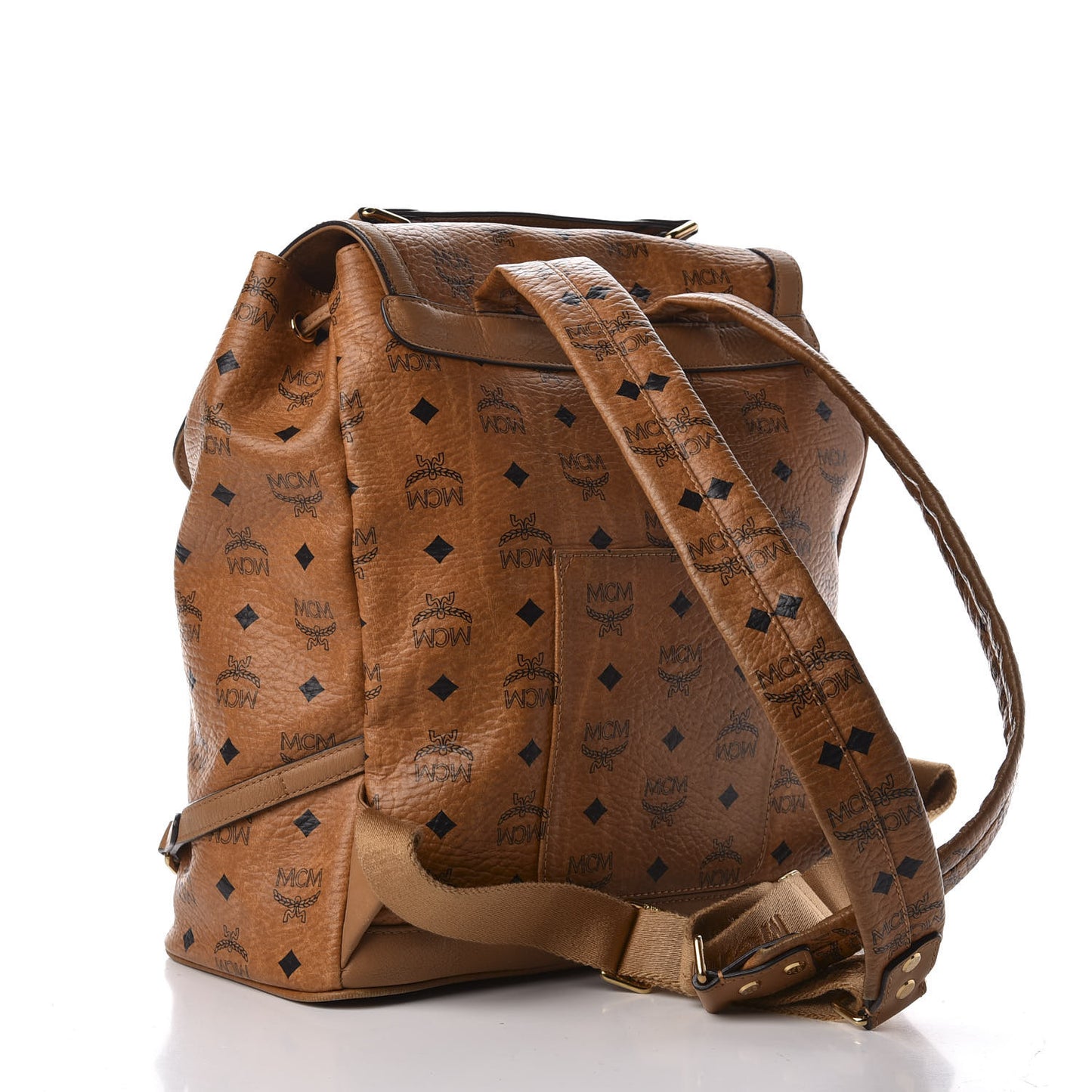 Visetos Monogram Large Backpack Cognac
