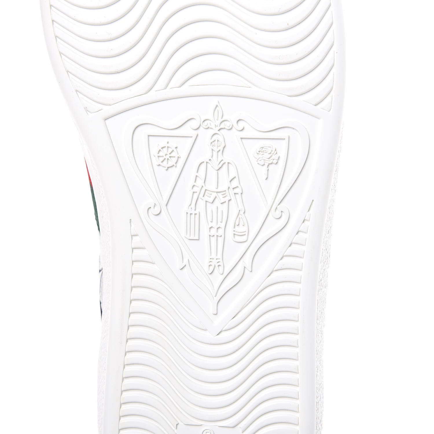 Gucci Calfskin Ayers Web Star Embroidered Mens Ace Sneakers 10 White Multi 7 of 10