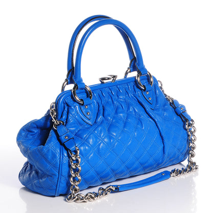 Marc Jacobs Quilted Leather Stam Blue 3 of 10