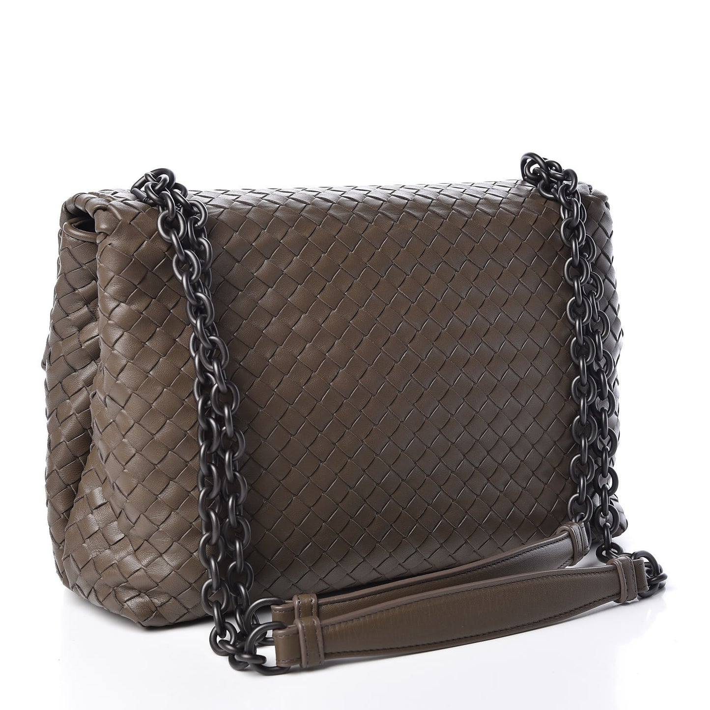 Nappa Intrecciato Medium Olimpia Bag Steel