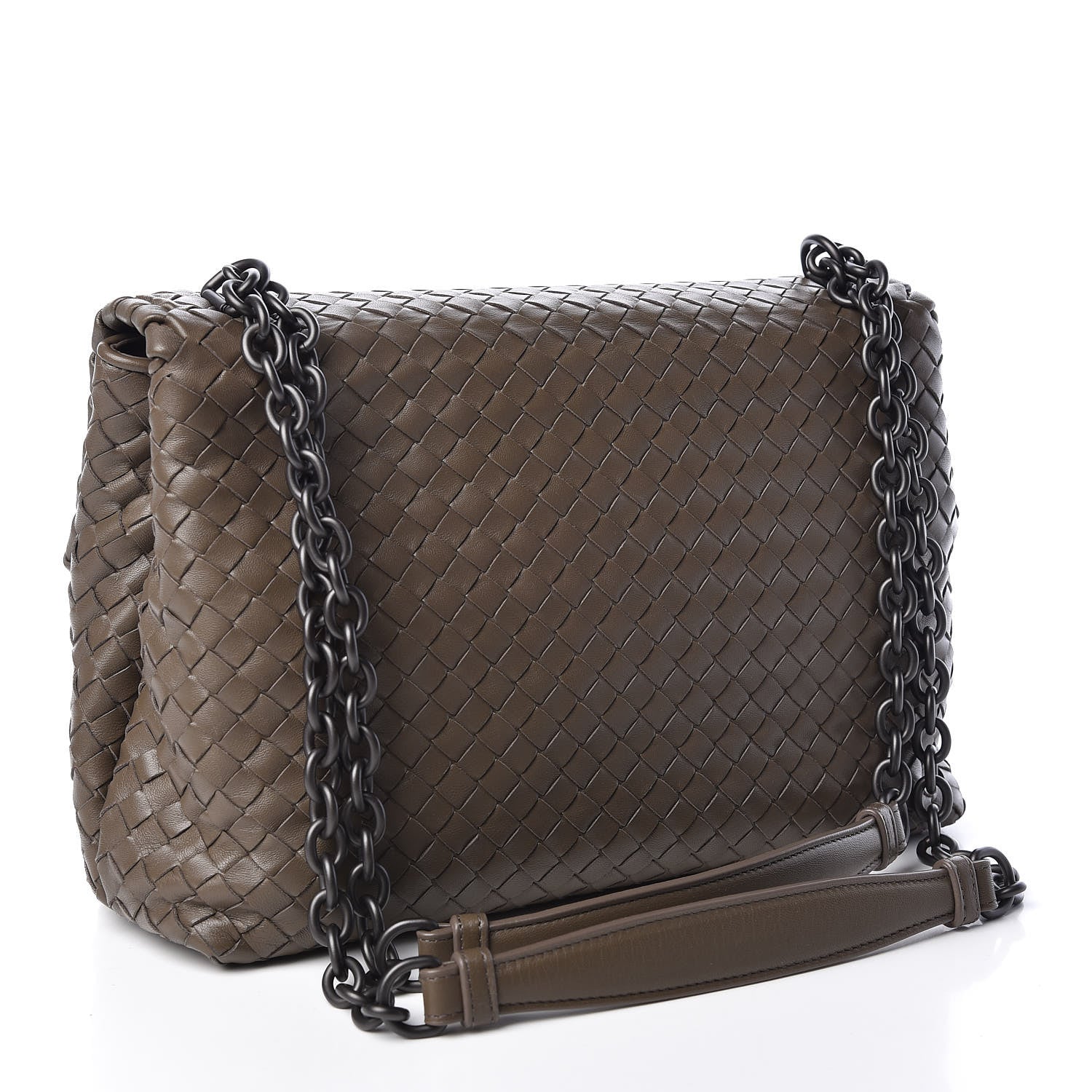 Bottega Veneta Nappa Intrecciato Medium Olimpia Bag Steel 3 of 9