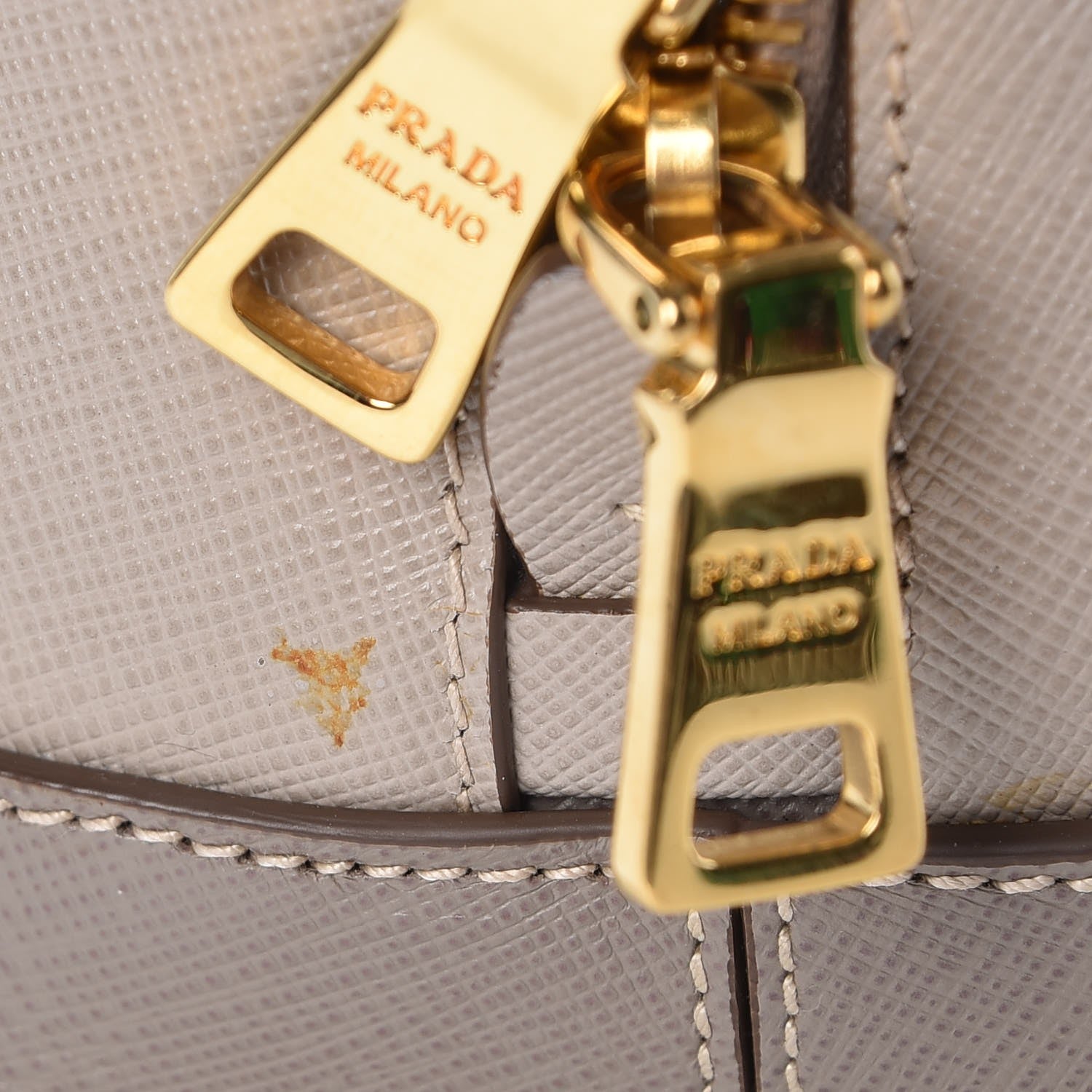 Prada Saffiano Lux Bi-Color Promenade Dome Tote Pomice Argilla 9 of 9
