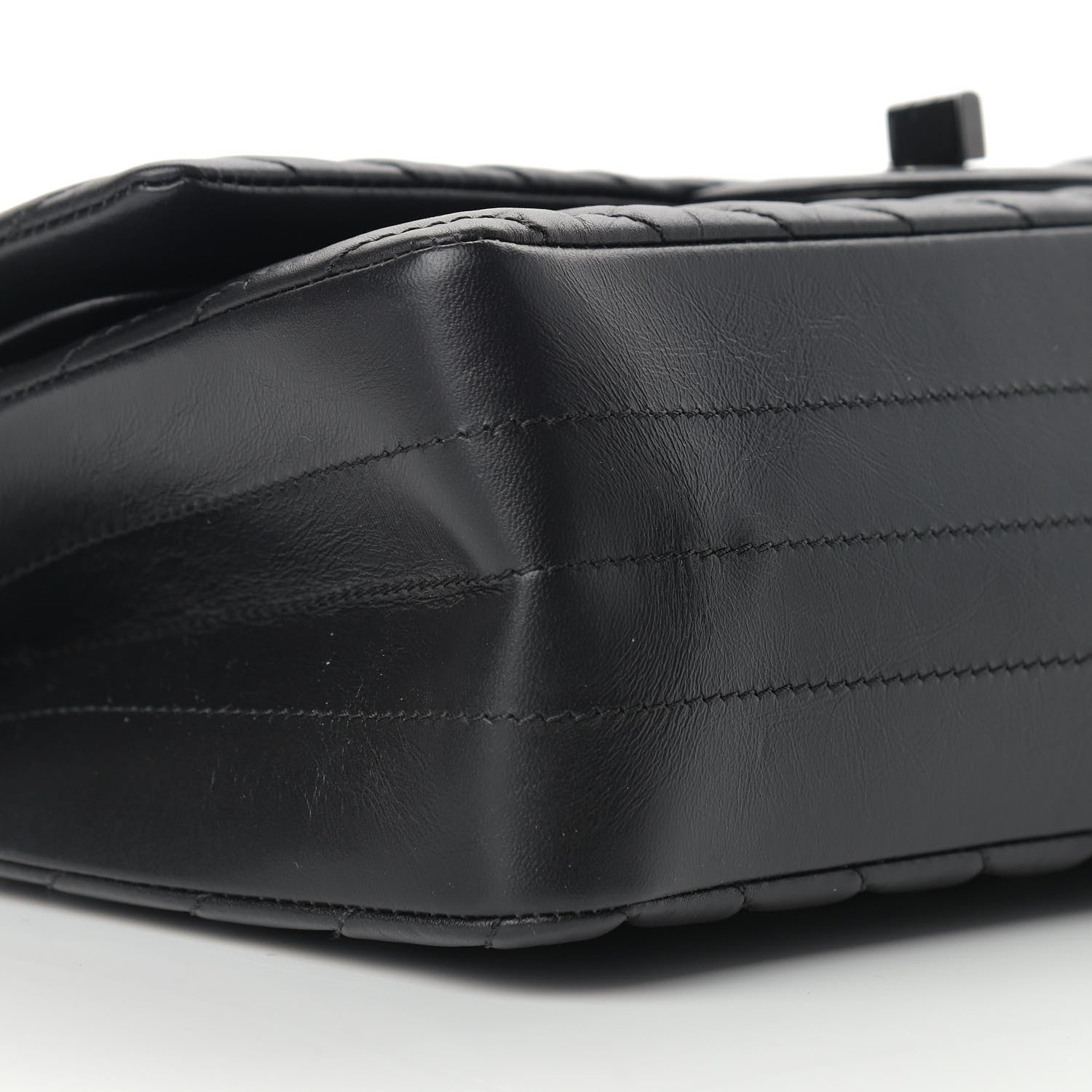 Chanel Aged Calfskin Chevron Quilted 2.55 Reissue 225 Flap So Black 8 of 13