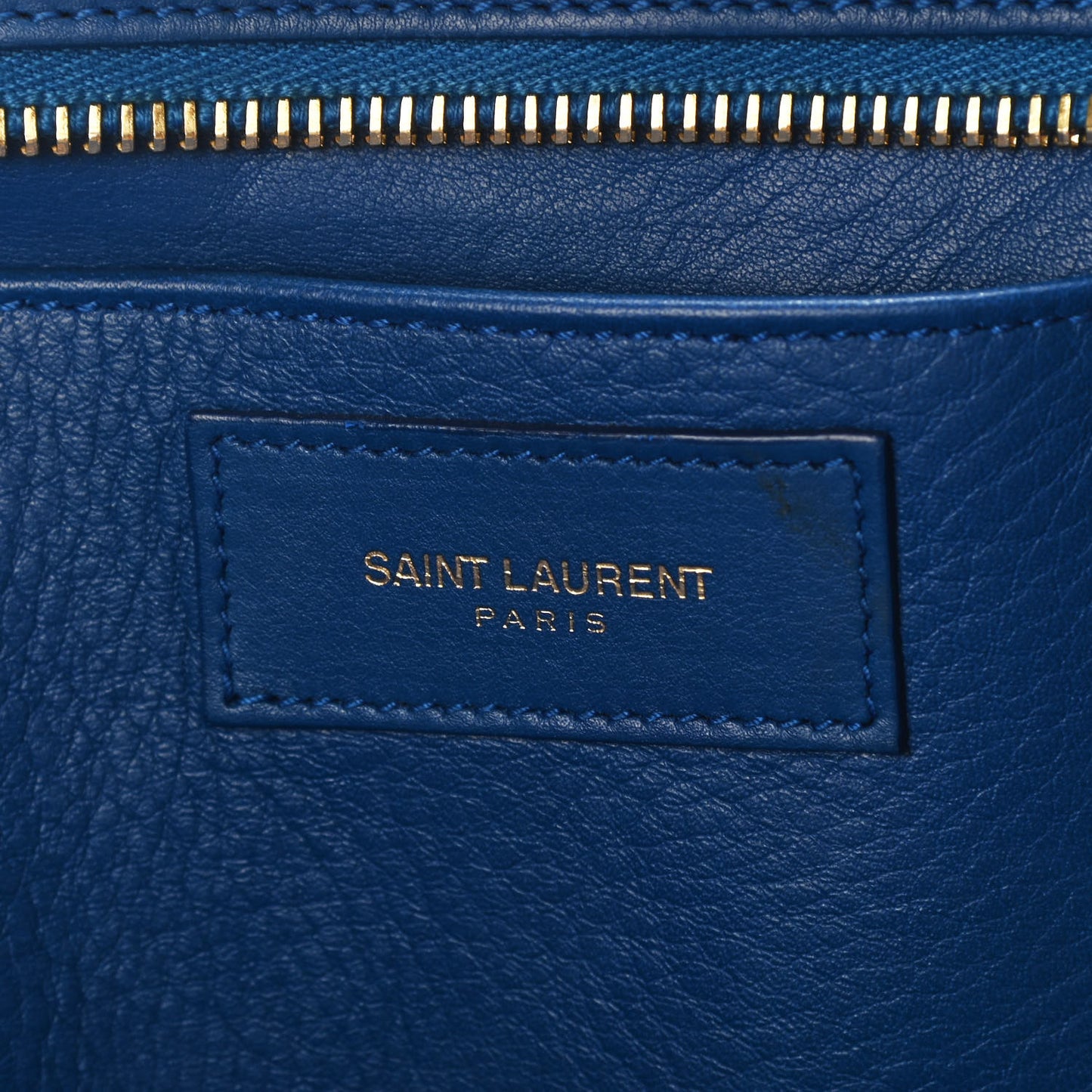 Calfskin Small Classic Y Cabas Royal Blue