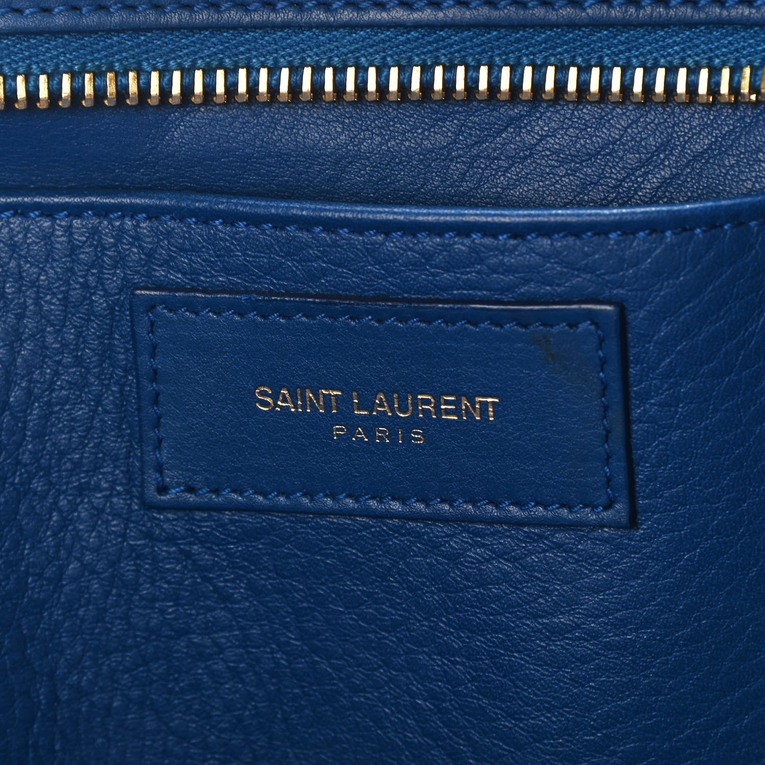 Saint Laurent Calfskin Small Classic Y Cabas Royal Blue 6 of 12