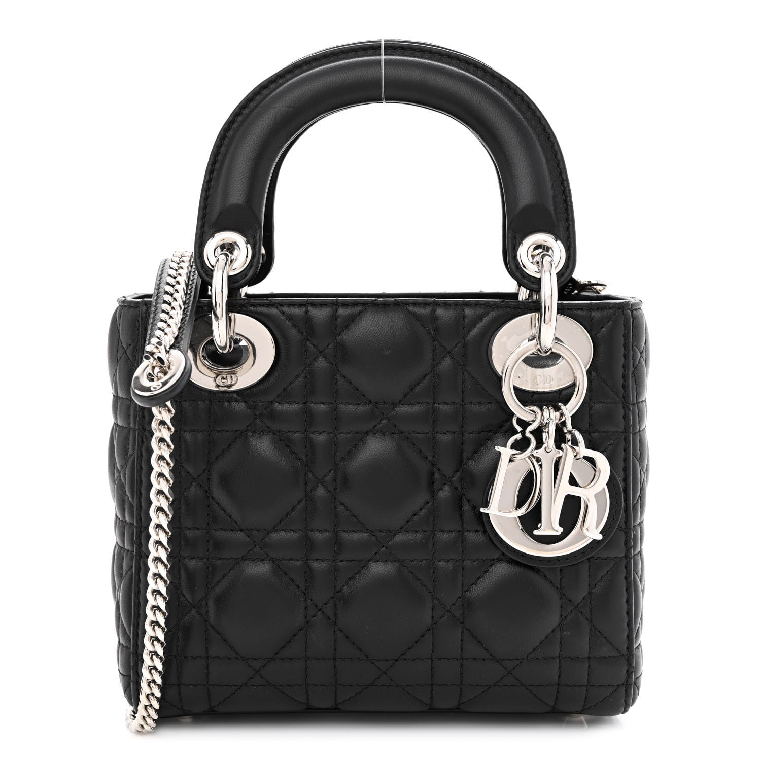 Christian Dior Lambskin Cannage Mini Lady Dior Black 1 of 11