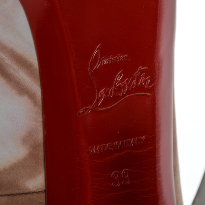 Christian Louboutin Suede Woodstock Very Prive 120 Pumps 39 Pink 6 of 7