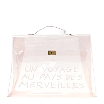 Hermes Vinyl Souvenir De L'Exposition Kelly Transparent 1 of 10