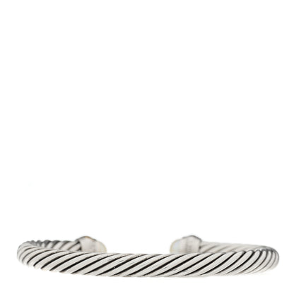 David Yurman Sterling Silver 14K Yellow Gold Pearl 7mm Cable Classics Bracelet 2 of 3