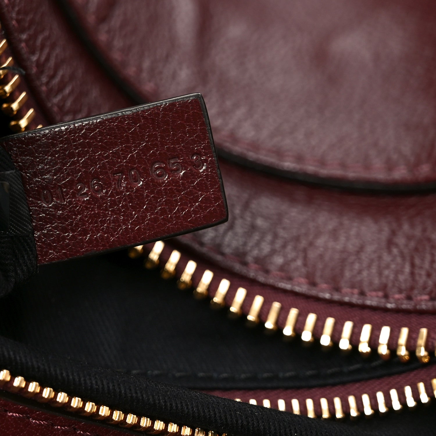 Chloe Grained Buffalo Paddington Grenat 7 of 10