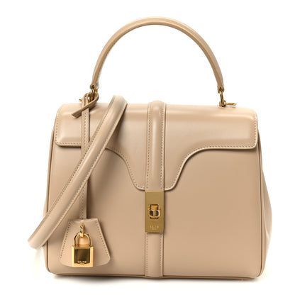 Celine Satinated Calfskin Small 16 Top Handle Bag Nude 1 of 14