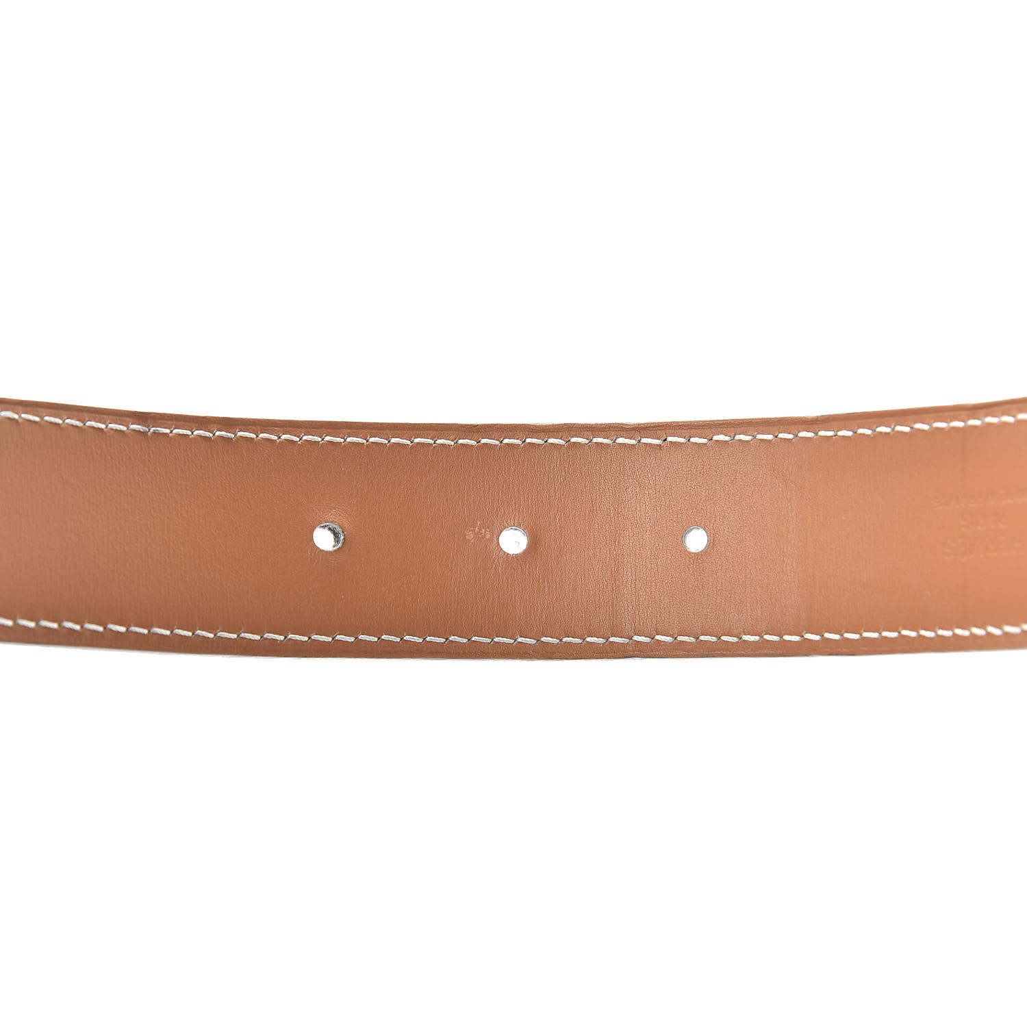 Hermes Epsom Strie 32mm H Belt 90 White 6 of 8