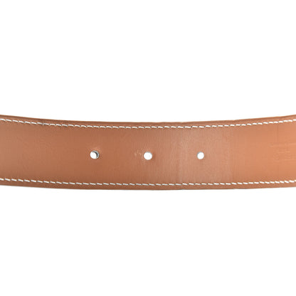 Hermes Epsom Strie 32mm H Belt 90 White 6 of 8