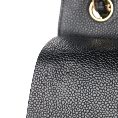 Chanel Caviar Quilted Jumbo Double Flap Black 12 of 13
