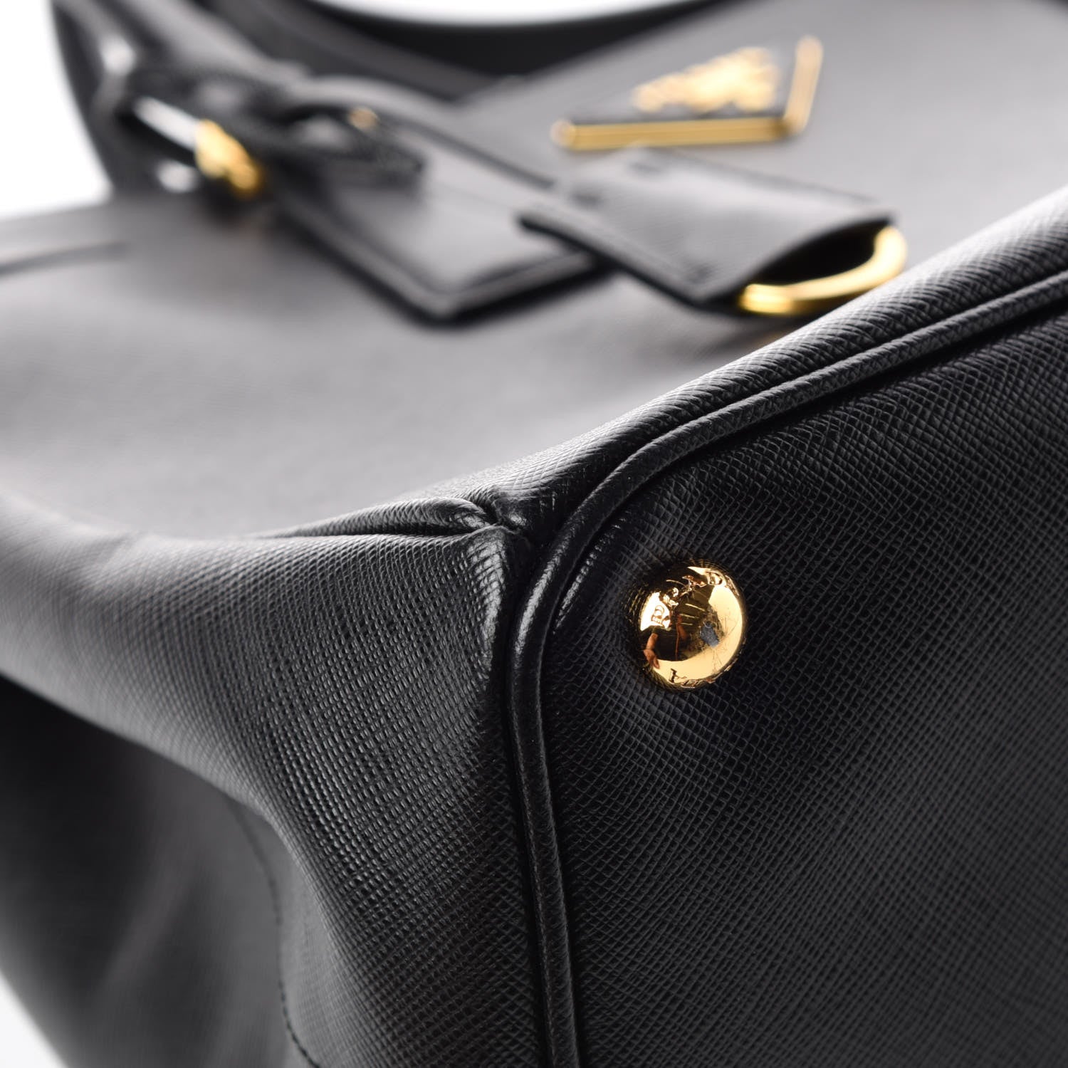 Prada Saffiano Medium Galleria Double Zip Tote Black 11 of 14