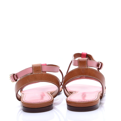 Louis Vuitton Calfskin Farenheit Flat Sandals 36 Pink 6 of 12