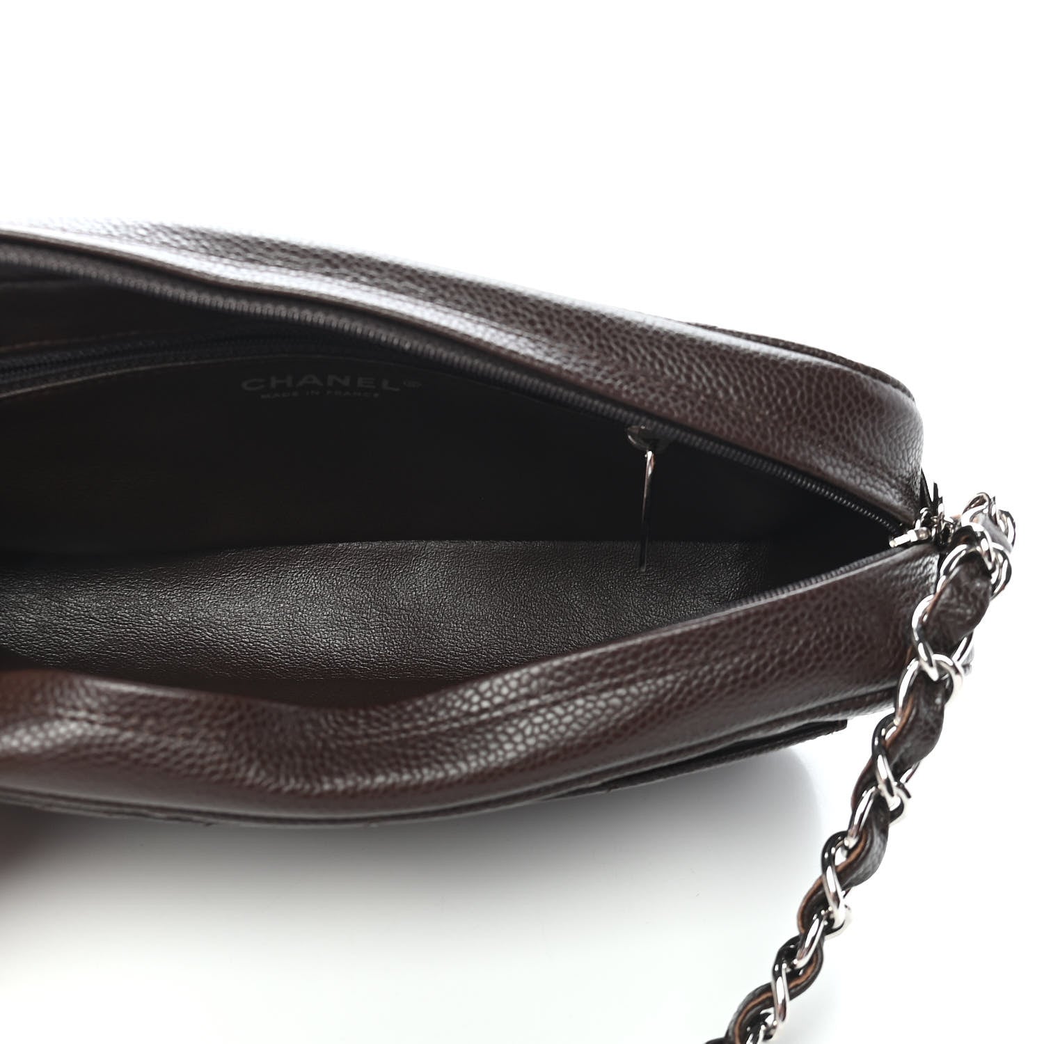 Chanel Caviar Quilted Timeless Camera Case Brown 5 of 9