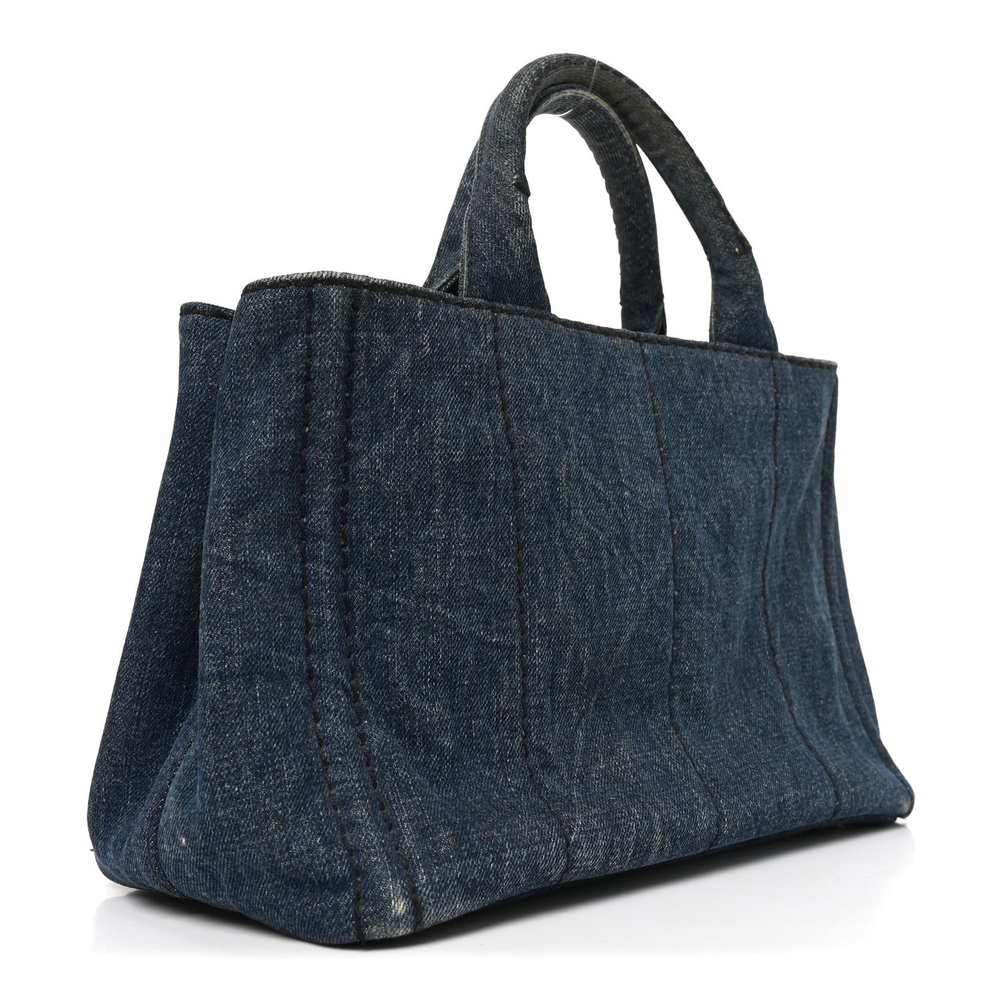 Denim Canapa Small Logo Tote Avio
