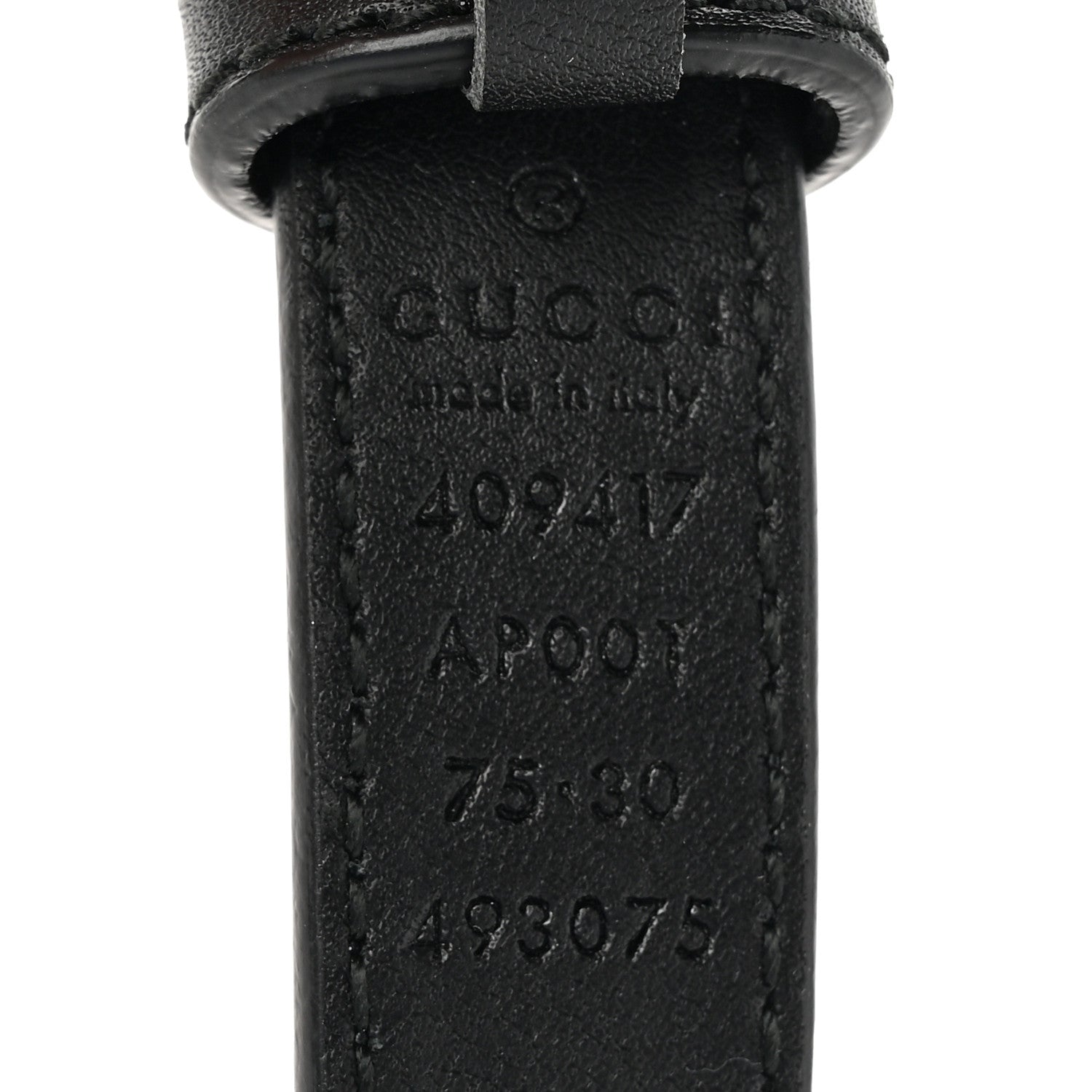 Gucci Calfskin Double G 20mm Belt 75 30 Black 4 of 4