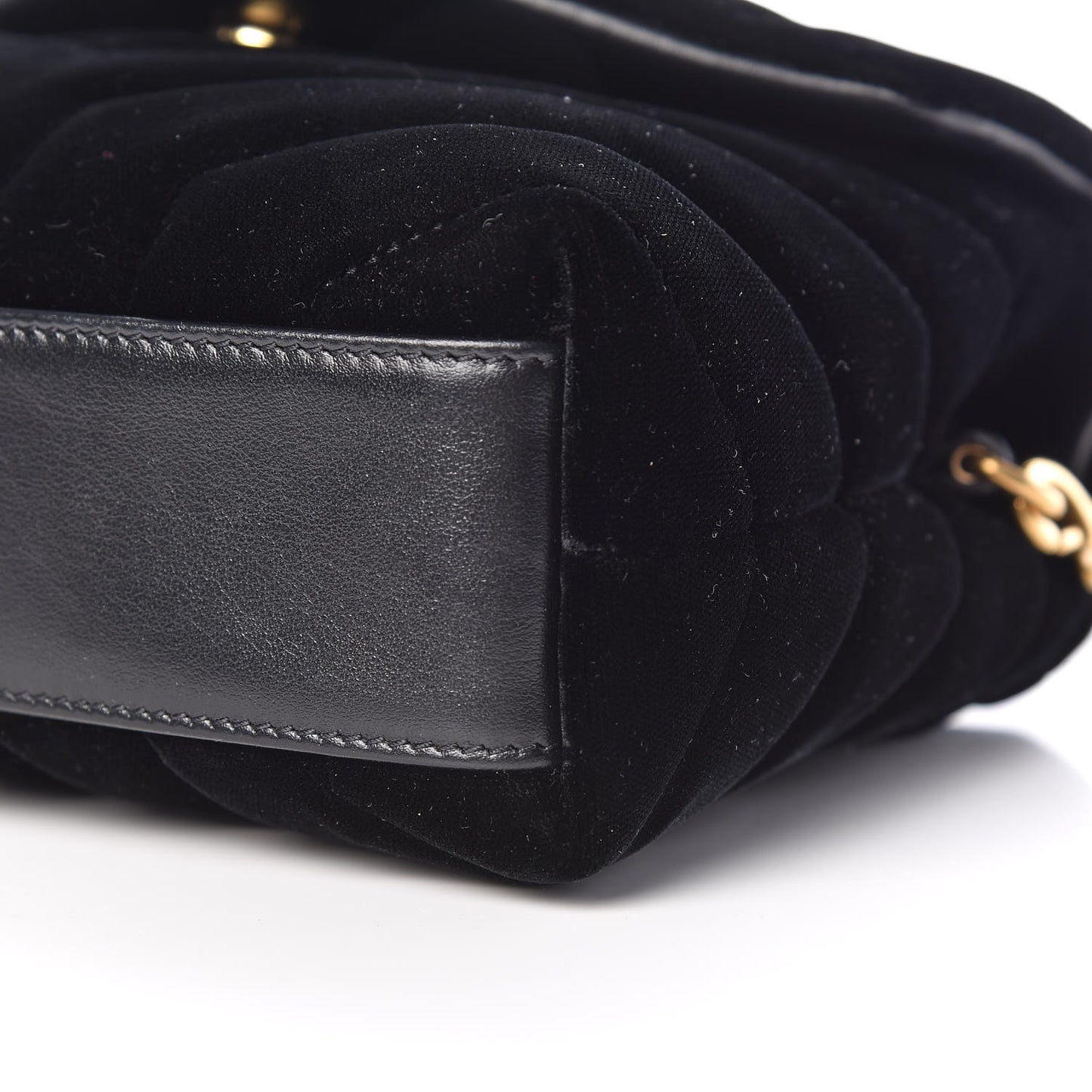 Velvet Y Quilted Monogram Toy Loulou Chain Satchel French Black