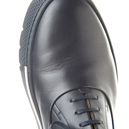 Hermes Calfskin Mens Saxo Oxford 41 Marine 11 of 12